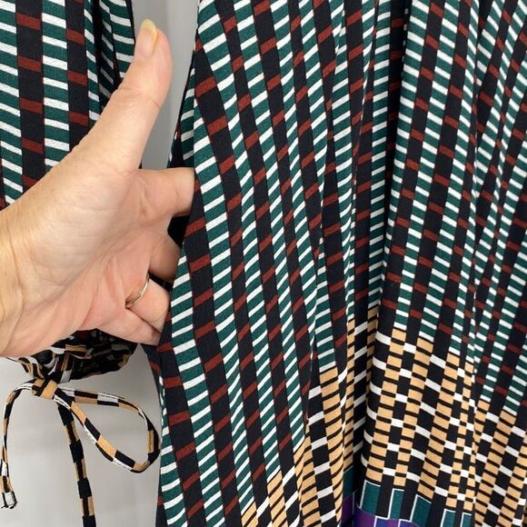 Anthropologie MAEVE Gianna Tunic Dress Long Sleeve printed Multi‎ size 0 - Picture 12 of 16
